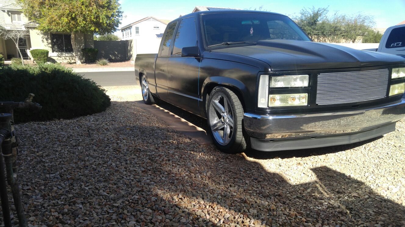 Obs Slammed lowered gmc Sierra\ chevy Silverado custom truck need sold today