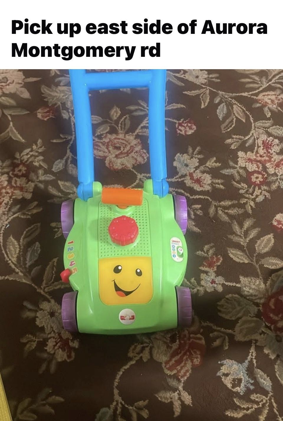 Toy Leaning Lawn Mower