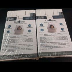 2 CatGenie 120 Washes SaniSolution Cartridges Scent Free New Sealed