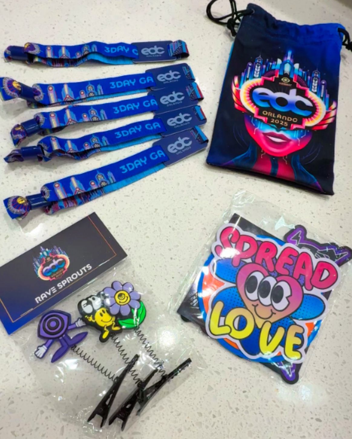 Selling EDC Sunday wristbands
