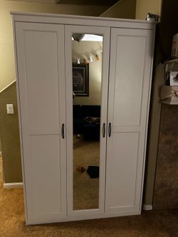 White wardrobe from ikea