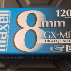 Maxell GX-MP 120 8mm Video Cassette Tape NEW