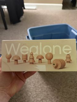 Wealone 4 Pack Wooden Wall Hooks