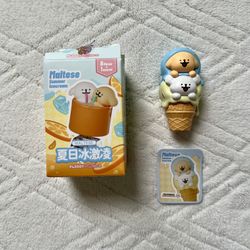 maltese summer ice cream mini figure - seasalt coconut cone