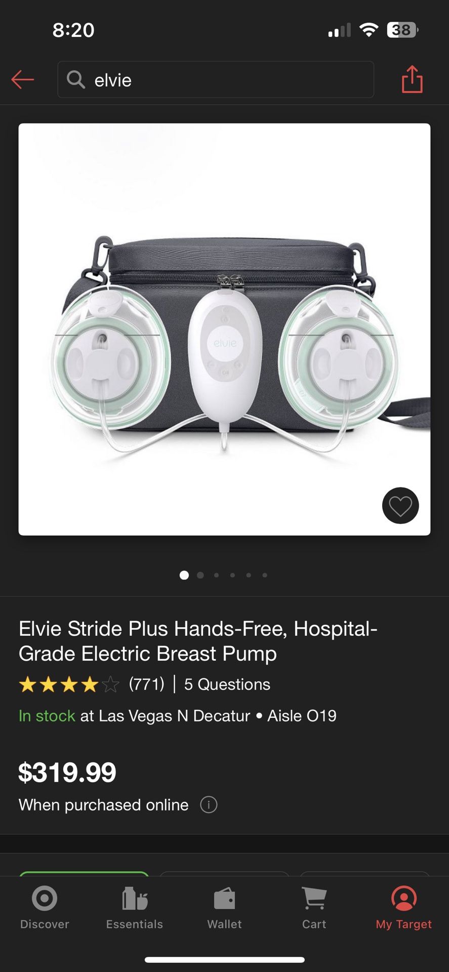 Elvie Stride Plus Hands-Free Breast Pump for Sale in North Las Vegas, NV -  OfferUp