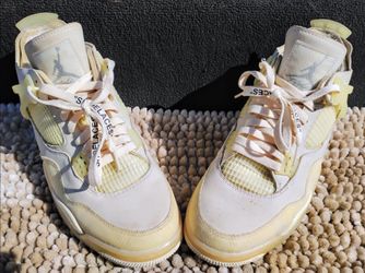 Jordan Air 4 Retro Off-White Sail Size: M-10.5 W-12