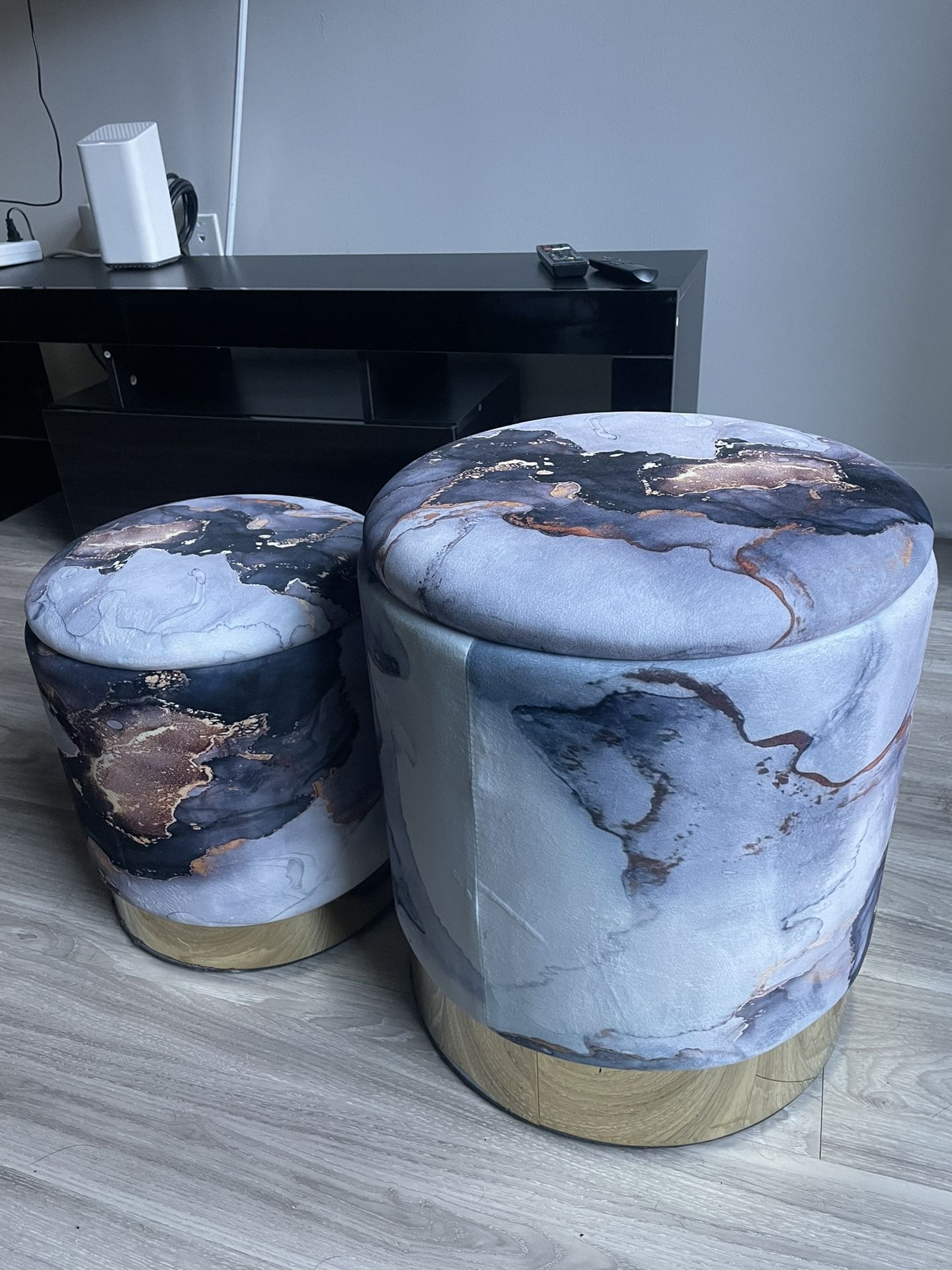 Stools And Entertainment Stand