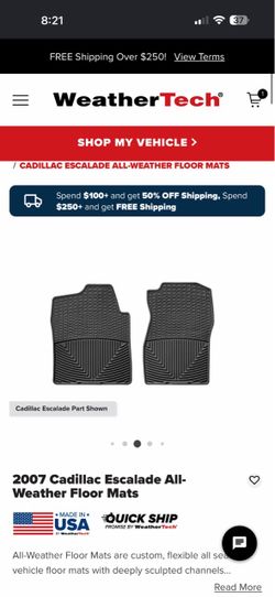 2007-2014 Cadillac Escalade Weather Tech NWT Mats