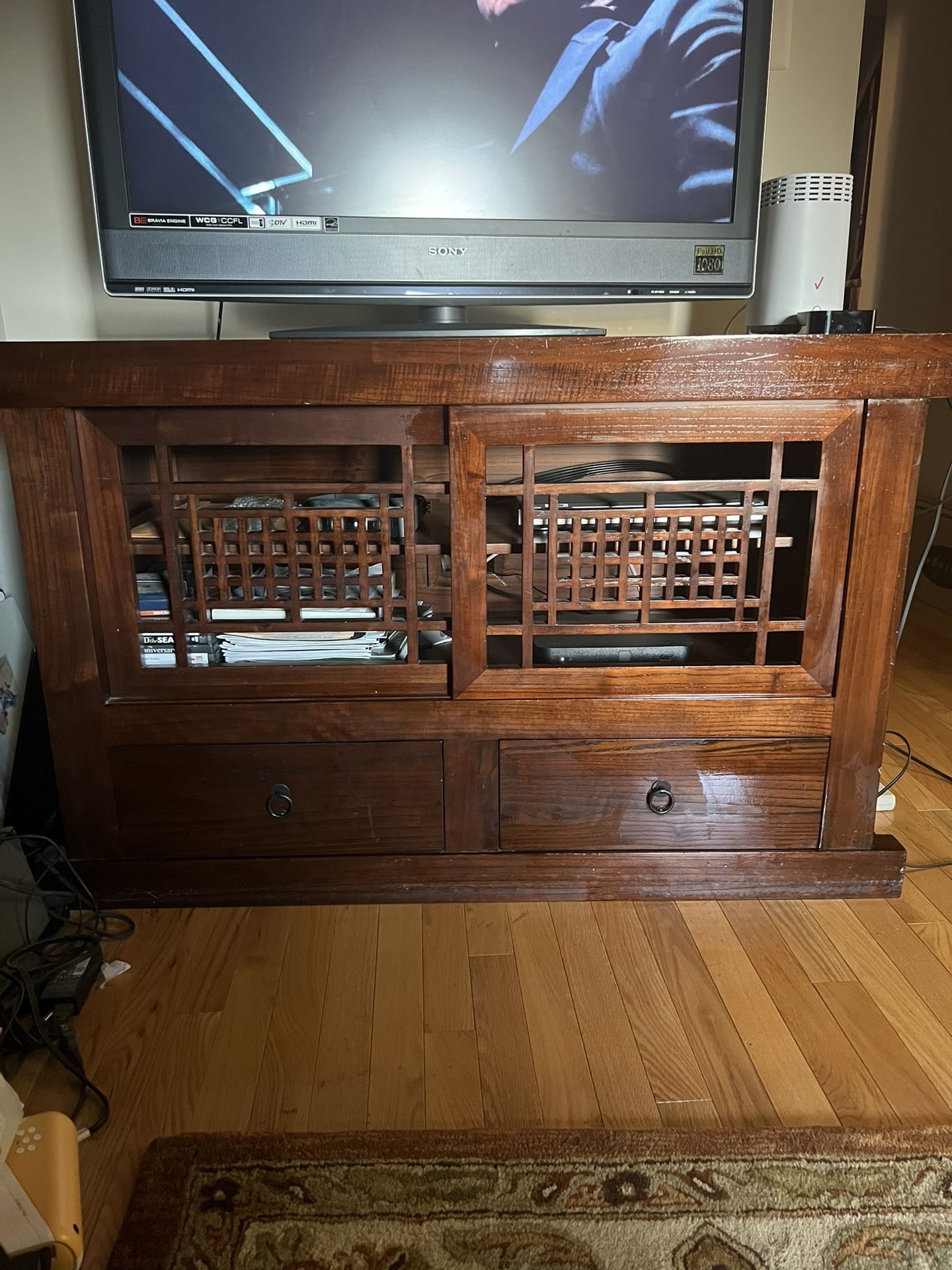 Beautiful Solid Wood Entertainment Center