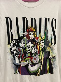 Disney Villains  Men’s Baddies Graphic Tee Shirt Size M