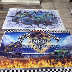 Monster Jam Birthday Party Banners and Decorations
