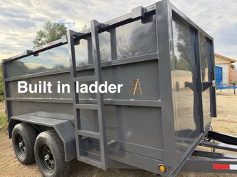 New 8x4x12 Smooth Walls Hydraulic Dump Trailer 🔥