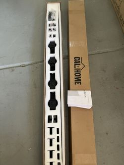 CALHOME 51 in. Black Double Bi-Fold Top Mount Sliding Barn Door Track and Hardware Kit