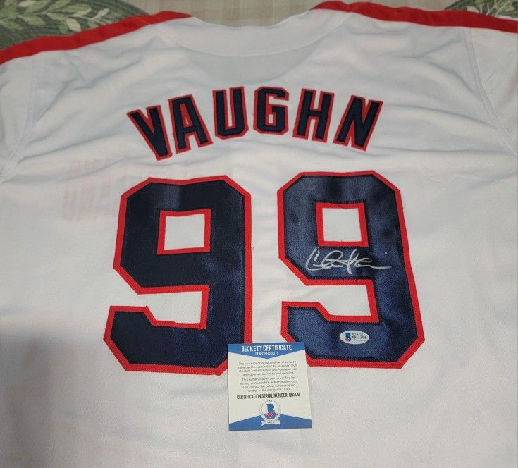 Ricky Vaughn "Wild Thing " Autograph Jersey