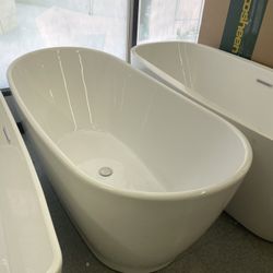 Freestanding Bathtub 59”67” Fiberglass Acrylic 