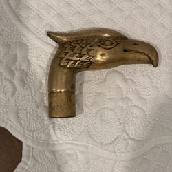 Brass Eagle Cane Topper, Walking Stick Or Umbrella Handle
