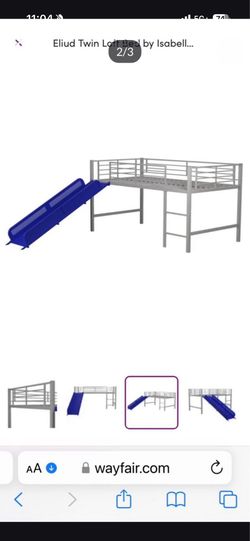 Twin bed with Slide