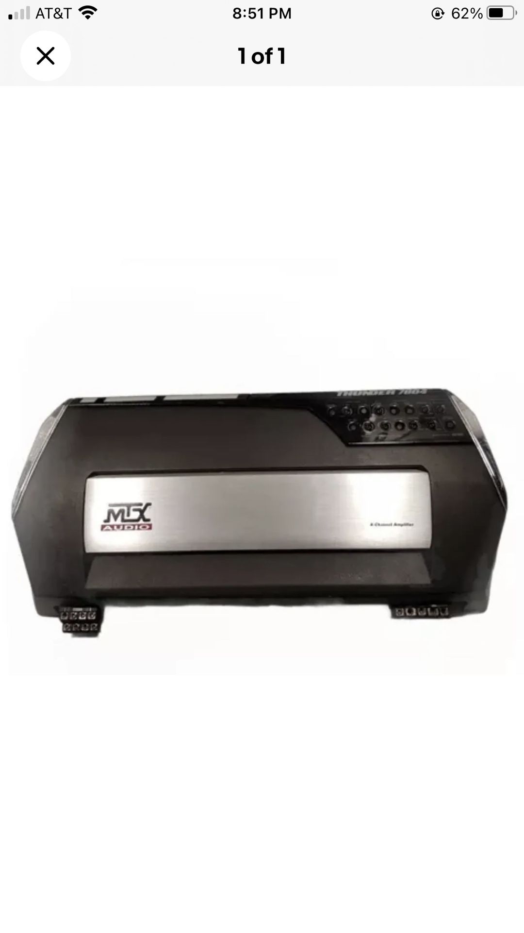MTX Thunder 7804 800 Watt 4 Channel Amplifier