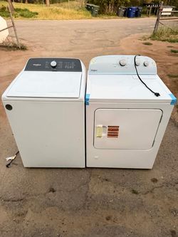 Whirlpool washer and gas dryer