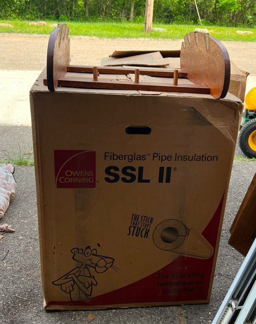 Owen Corner fiberglas pipe insulation SSL 11