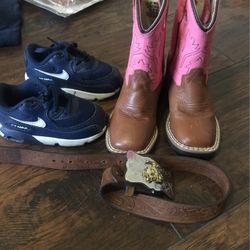 Kids Shoes & Belt 
