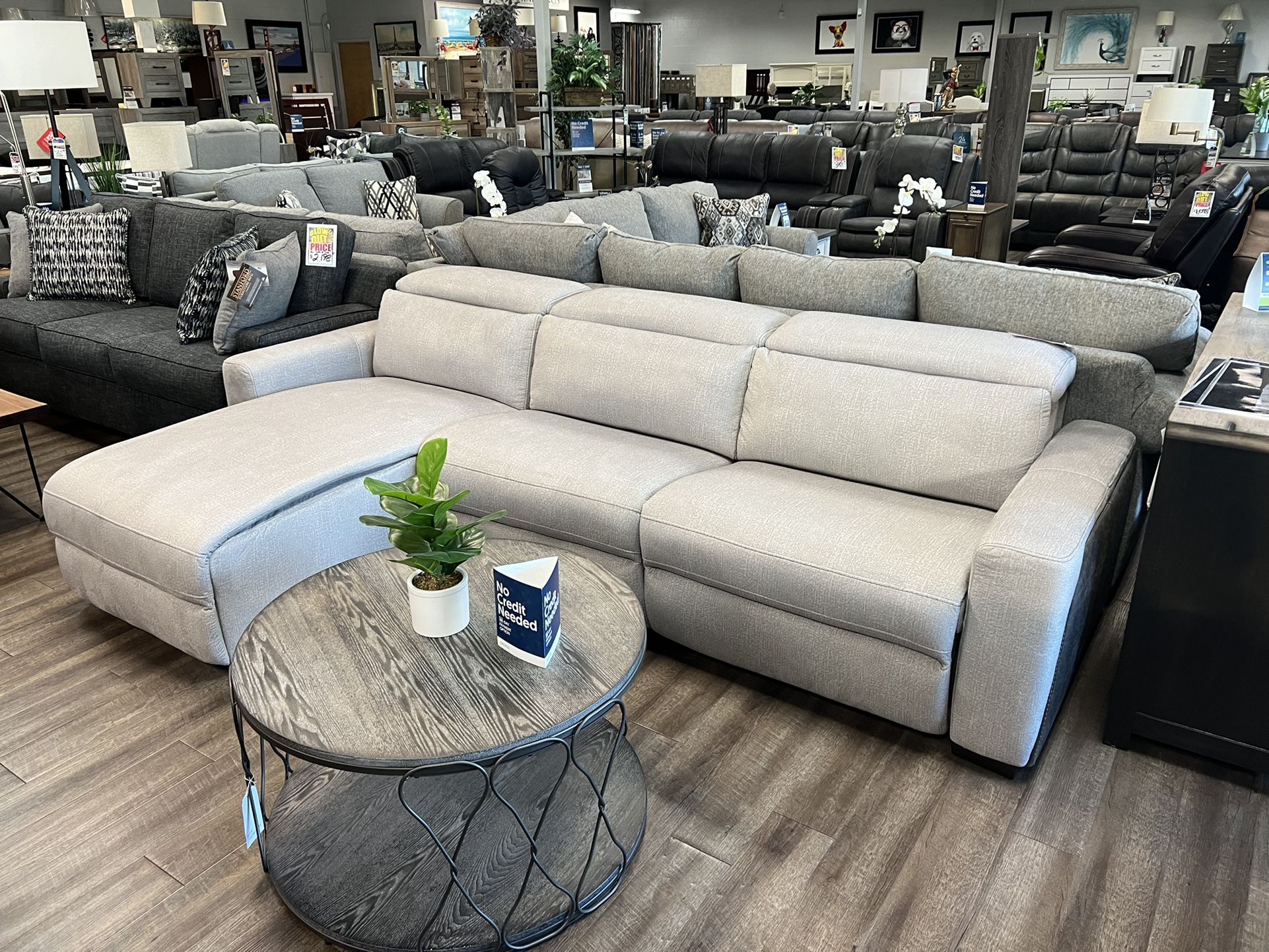 Sofa Chaise Sectional With Sleeper Memory Foam Bed