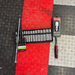 Icon ratchet, capri 3/8 sockets and extensions 