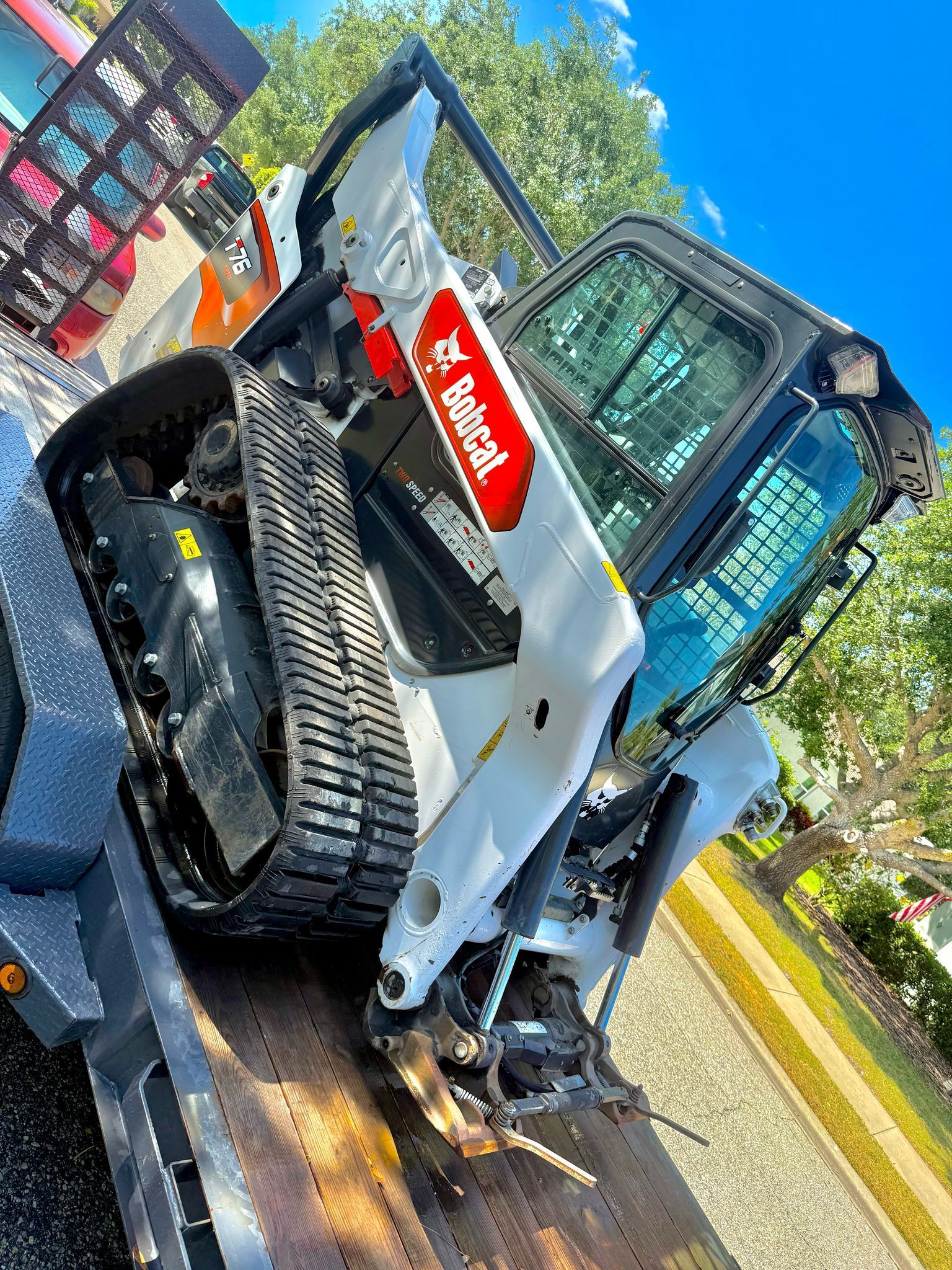 T76 Bobcat And Norstar Flatbed Trailer For Sale