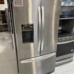 Whirlpool Stainless Steel 36” Wide French Door Refrigerator - 27 Cu. Ft.