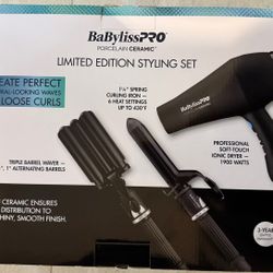 BABY LISS PRO - PORCELAIN CERAMIC - LIMITED EDITION - NEW IN THE BOX