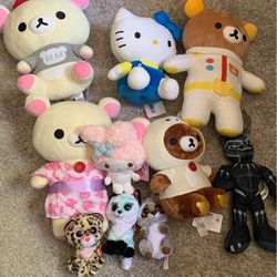 Rilakkuma/sanrio/ty Plushie Toys. Stuffed Animals 