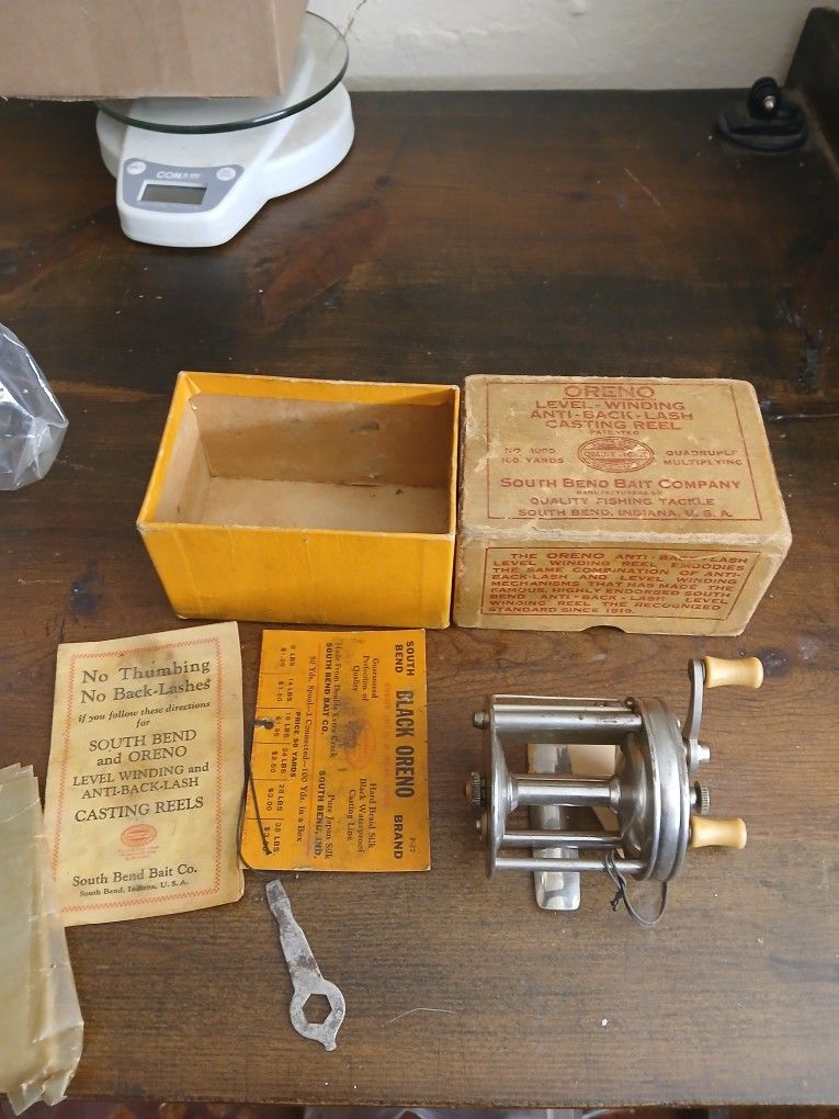South Bend Oreno Level Winding Casting No. 1000 Anti-Back-Lash