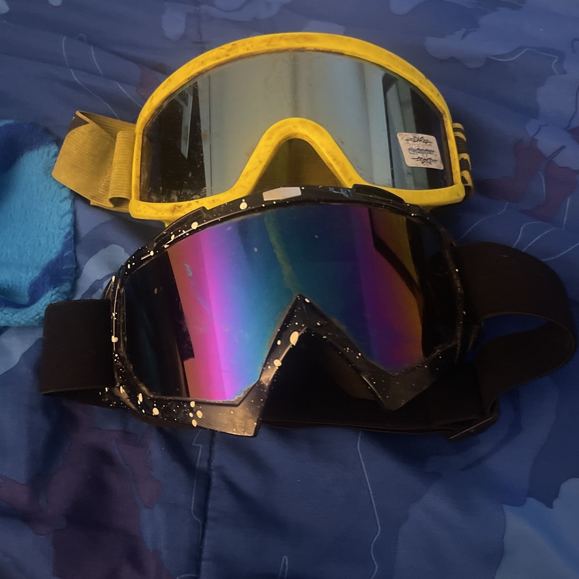 Two Dirt Bike/atv Goggles