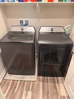 GE Profile Top Load Washer and Dryer