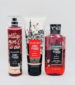 Limited Edition collection! BATH & BODY WORKS✨Netflix🗼Emily in Paris👠🎀❣️PARIS AMOUR❣️🎀👠4-pc Gift Set  