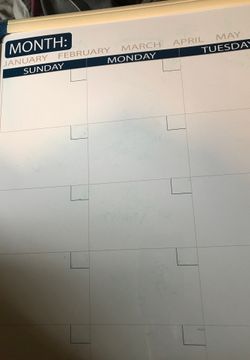 Office Max metal day’s months calendar