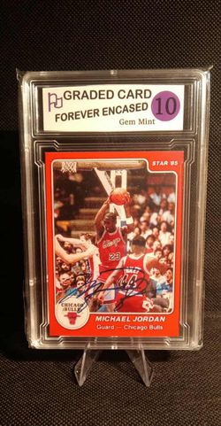 1985 Star Rookie Card RP~#101 MICHAEL JORDAN Facsimile Autograph Bulls