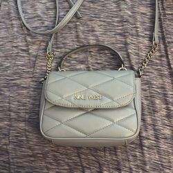 Nine West Blue Purse – Rhinestone Logo