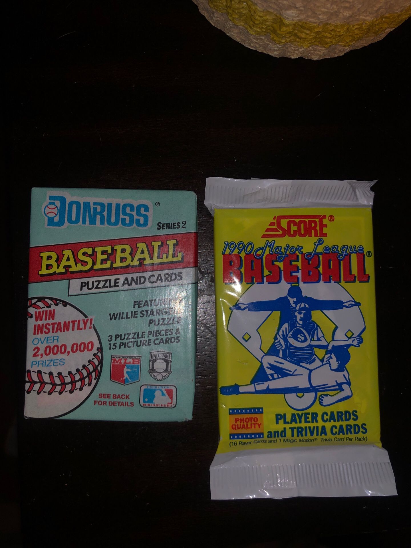 1990 Score pack and 91’ Donruss pack