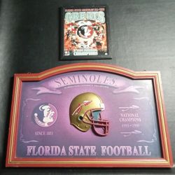 FSU Florida State Seminoles NCAA College Football Wall Art Set  $65 O.B.O.