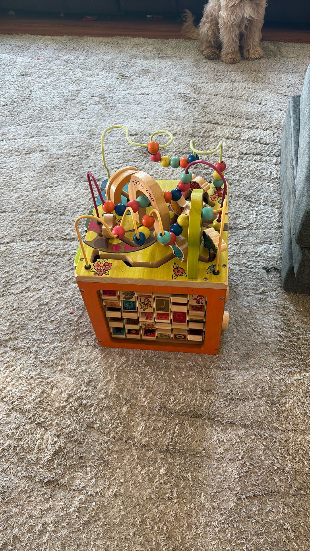Wooden Activity Cube