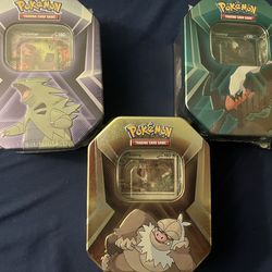 Pokemon Tin Boxes