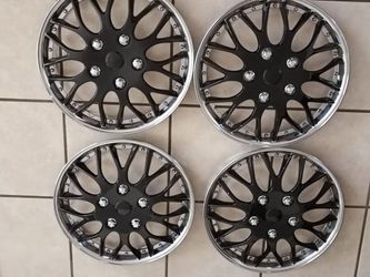 AUTO-STYLE Set Wheel Covers Missouri 15-inch Chrome/Black