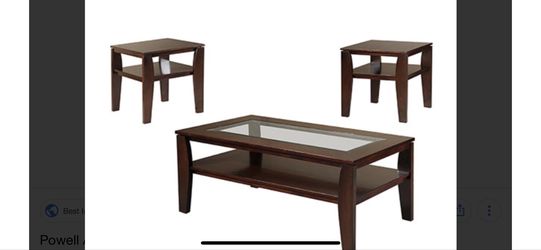 Powell coffee end tables