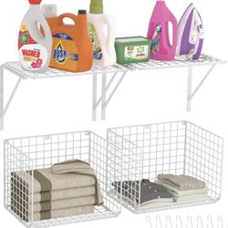 2 Pack Laundry Room Shelves 