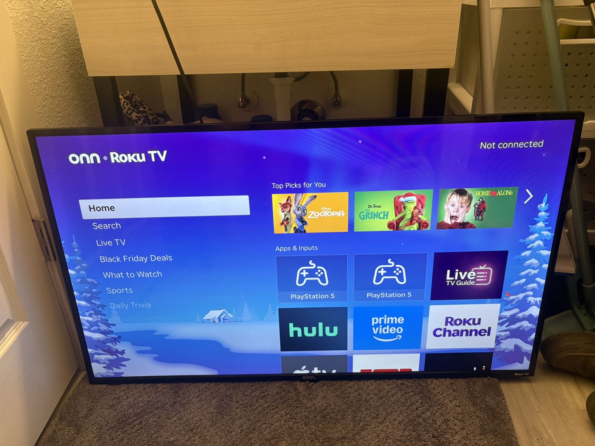Onn Roku Smart 43inch Tv
