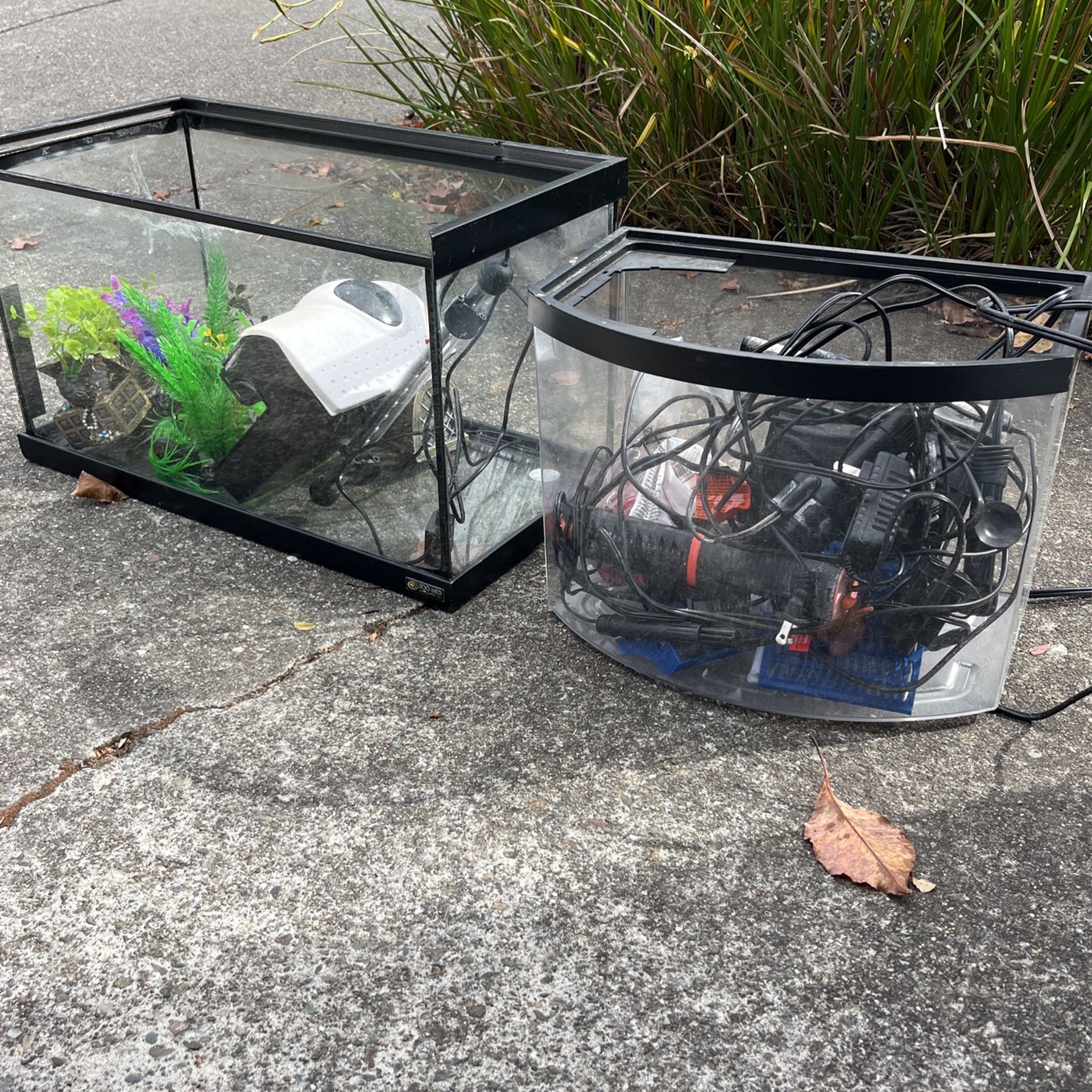 Two Complete Fish Tanks