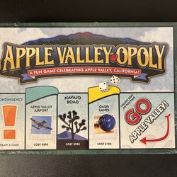 Late for The Sky: Apple Valley Opoly - Monopoly Game New Sealed