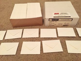 Small White Envelopes Pointed Flap (500 Pack)