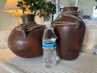 Pair of Rustic Home Decorative Pots